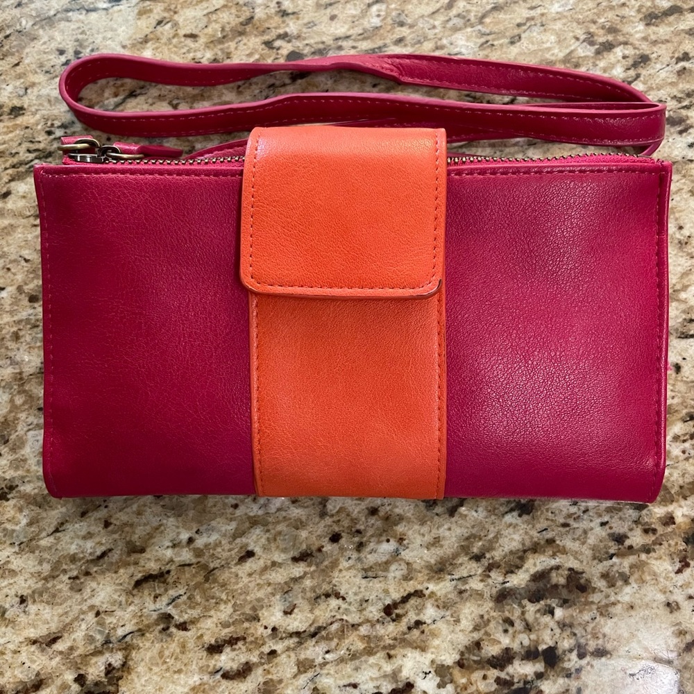Hot pink Crossbody wallet